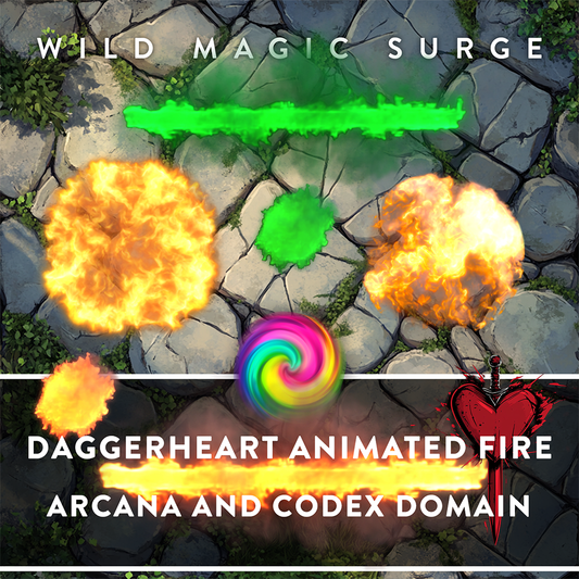 Daggerheart Animated Fire - Arcana and Codex Domain