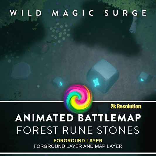 Animated Forest Runes Battlemap
