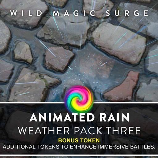 Animated Rainy Weather with Bonus Tokens
