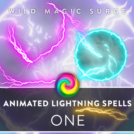 Animated Lightning Spells One