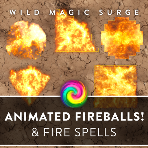 Animated Fireballs and Fire Spells One